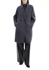 Theory Wool-Blend Double-Breasted Coat