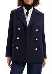 Theory Wool-Blend Double-Breasted Peacoat