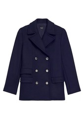 Theory Wool-Blend Double-Breasted Peacoat