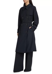 Theory Wool-Blend Double-Breasted Trench Coat