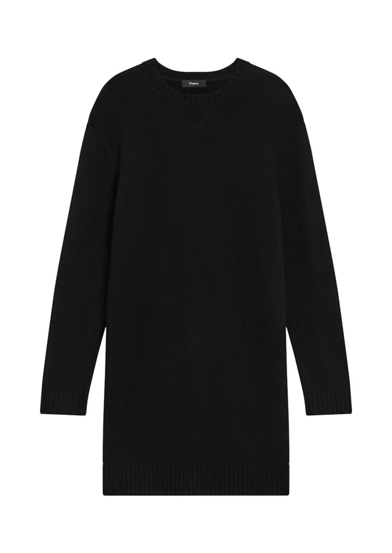 Theory Wool-Blend Jersey-Knit Sweaterdress