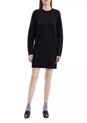 Theory Wool-Blend Jersey-Knit Sweaterdress