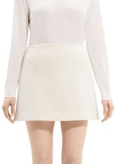 Theory Wool Blend Mini Skirt