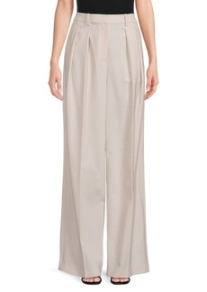 Theory Wool Blend Pleated Pants