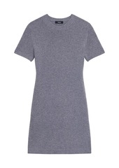 Theory Wool-Cashmere Crewneck Minidress