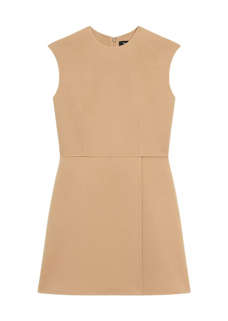 Theory Wool-Cashmere Sleeveless Minidress