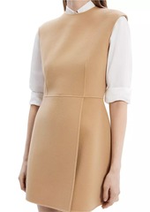 Theory Wool-Cashmere Sleeveless Minidress