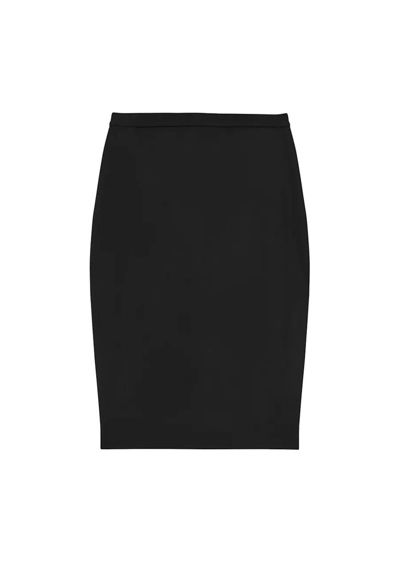 Theory Wool Slim Pencil Skirt