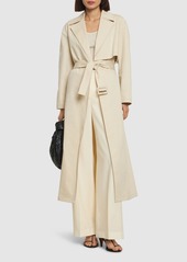 Theory Wrap Stretch Cotton Trench Coat