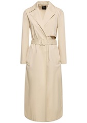 Theory Wrap Stretch Cotton Trench Coat