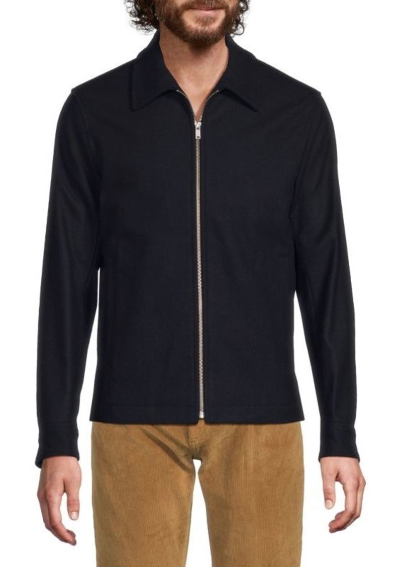 Theory ​Wyatt Urban Melton Stretch Wool-Blend Jacket