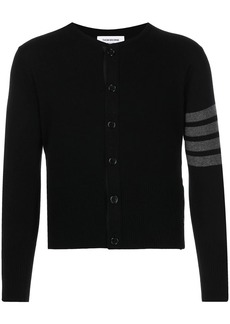 Thom Browne 4-Bar stripe button-up cardigan