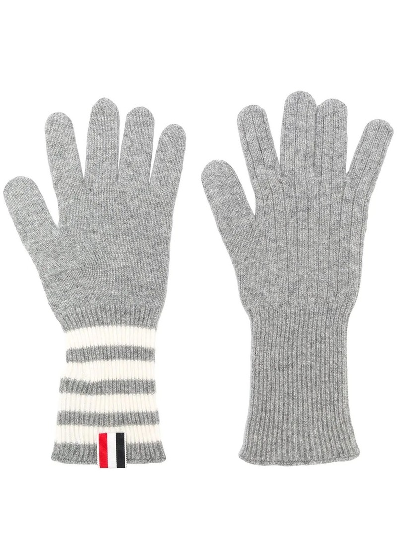 Thom Browne 4-bar Cashmere Gloves