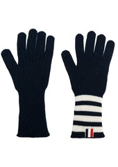 Thom Browne 4-bar cashmere gloves