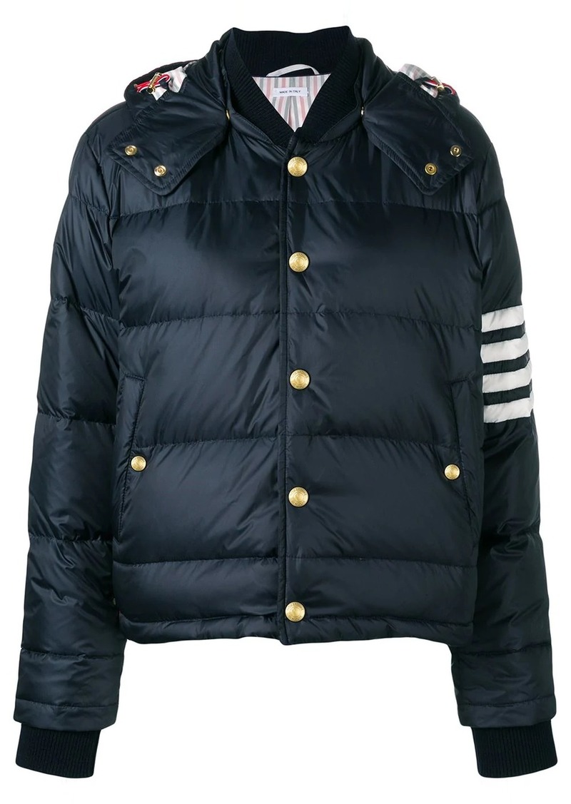 Thom Browne 4-bar Matte Nylon Bomber