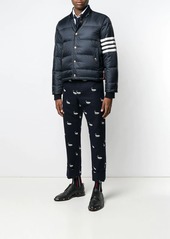 Thom Browne 4-bar Matte Nylon Bomber