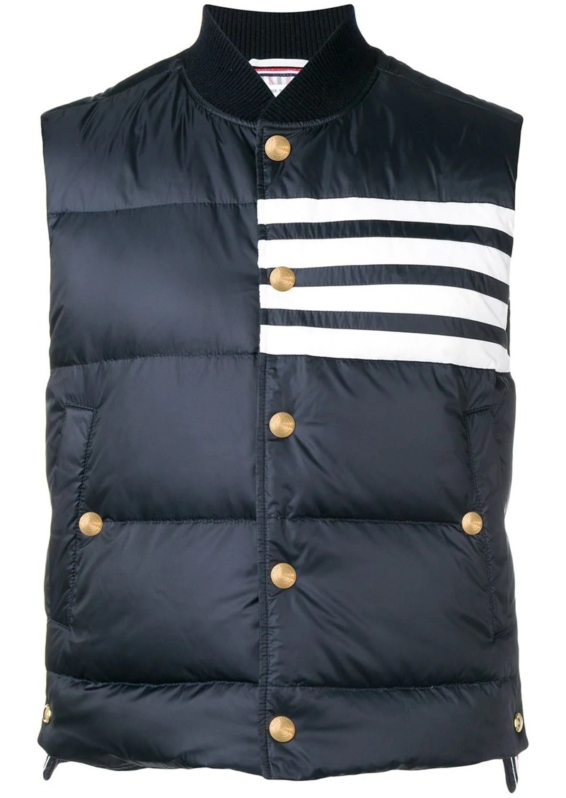 Thom Browne 4-bar Matte Nylon Down Vest