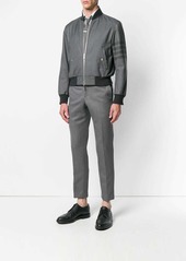 Thom Browne 4-Bar Ribbed Knit Blouson Jacket