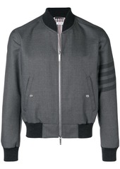 Thom Browne 4-Bar Ribbed Knit Blouson Jacket