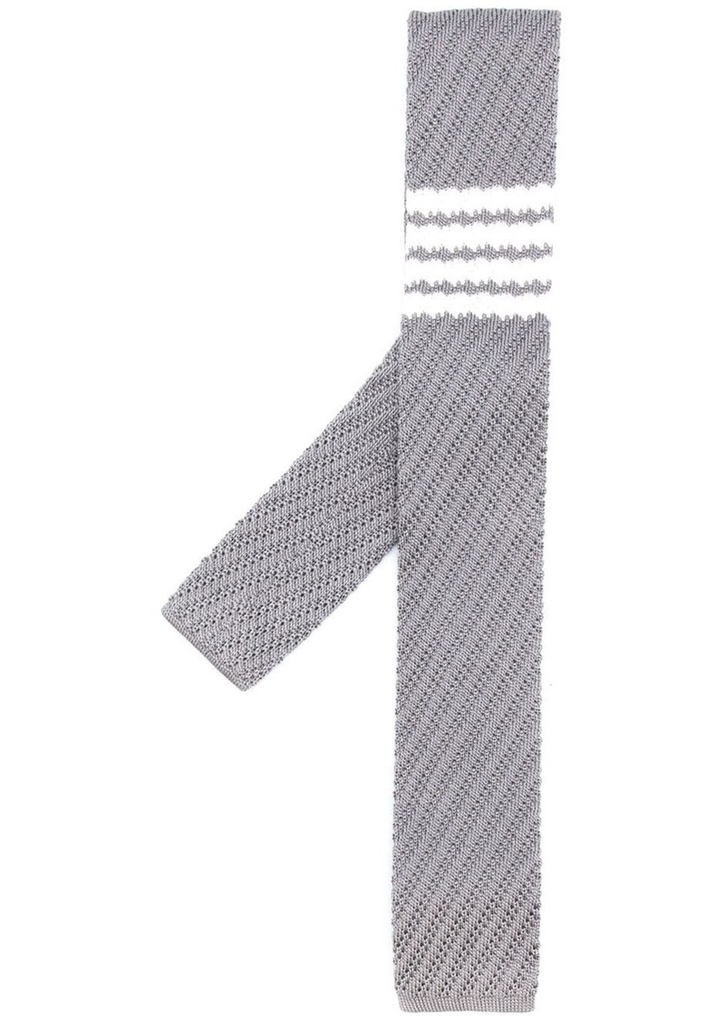 Thom Browne 4-Bar knitted silk tie