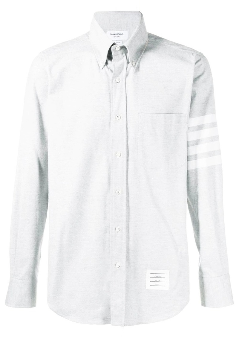 Thom Browne 4-bar Solid Rwb Stripe Shirt