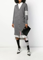 Thom Browne 4-Bar v-neck long cardigan