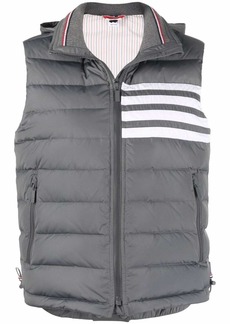 Thom Browne 4-Bar Stripe down-filled padded vest