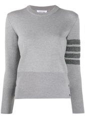 Thom Browne 4-Bar stripe Milano stitch pullover