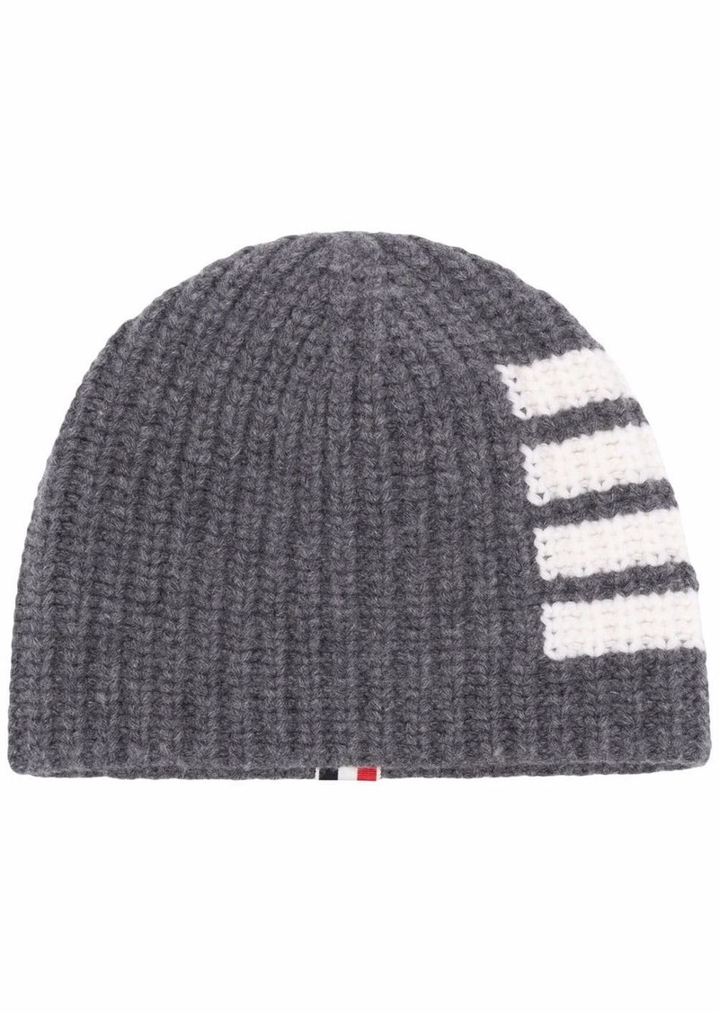 Thom Browne 4-Bar Stripe knitted beanie