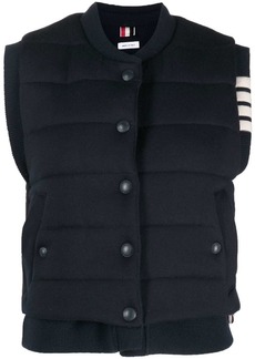 Thom Browne 4-Bar stripe reversible vest