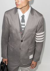 Thom Browne 4-bar stripe single-breasted blazer