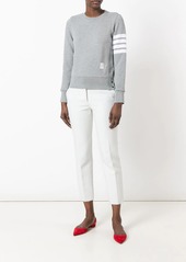 Thom Browne four-bar stripe cotton sweatshirt