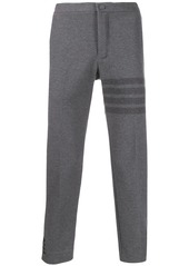 Thom Browne slim-fit tonal 4-Bar trousers