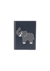 Thom Browne animal icon appliqué passport holder