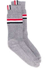 Thom Browne athletic RWB stripe mid calf socks