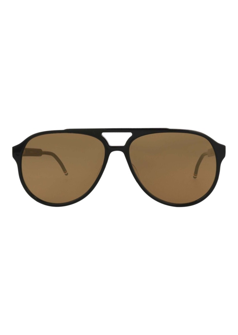 Thom Browne Aviator-Frame Acetate Sunglasses