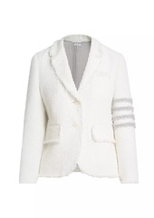 Thom Browne Bead-Embellished Tweed Jacket