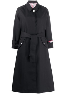 Thom Browne belted mid-length trench coat
