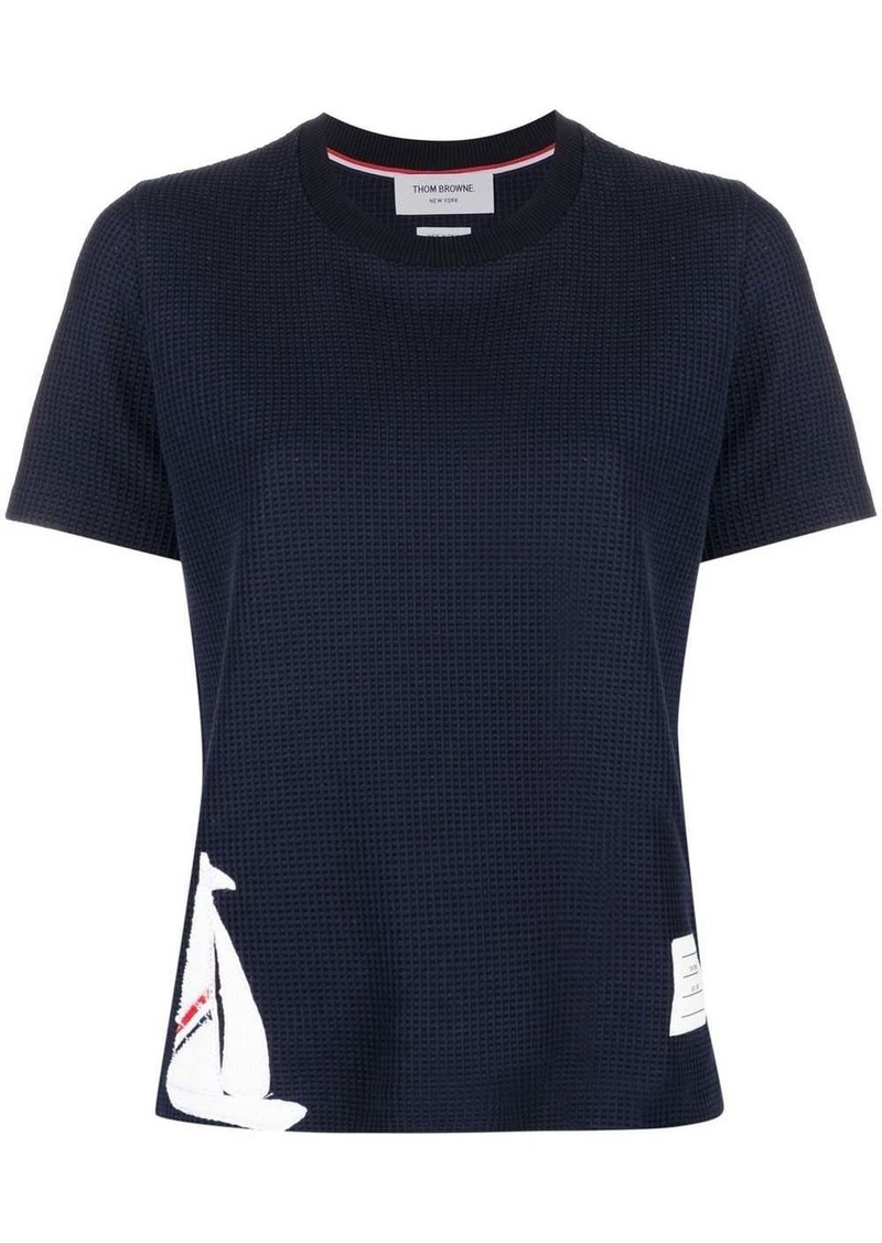 Thom Browne boat-patch detail T-shirt