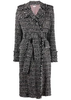 Thom Browne cashmere-tweed trench coat