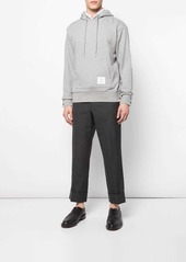 Thom Browne stripe-detail cotton jersey hoodie