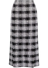 Thom Browne check-pattern calf-length skirt