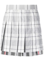 Thom Browne checked pleated skirt