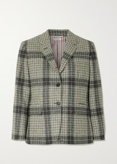 Thom Browne Checked Wool-tweed Blazer