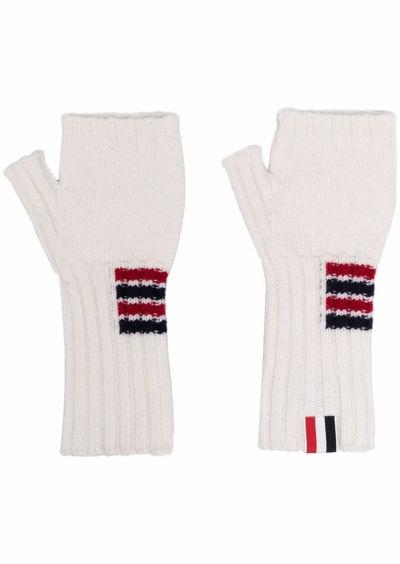 Thom Browne chunky-knit fingerless gloves