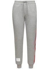 Thom Browne Cotton Sweatpants W/ Logo Stripes