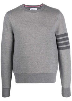 Thom Browne 4-Bar crew-neck loopback-cotton sweatshirt