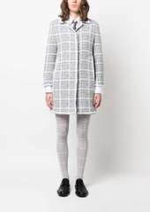 Thom Browne crochet-appliqué tweed coat