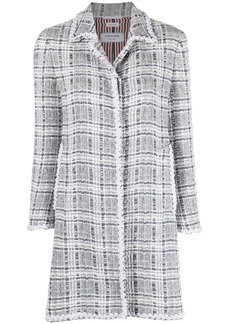Thom Browne crochet-appliqué tweed coat