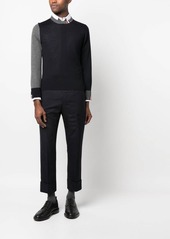 Thom Browne cropped 4-Bar Stripe wool trousers